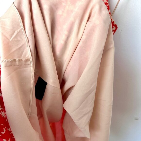 Cynthia Steffe Red White Halter Tie Neck Dress, Size 4 - Picture 9 of 10